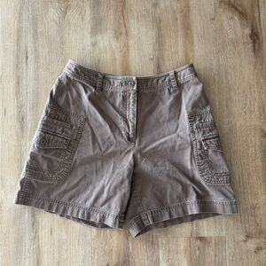 Rafaella Women's Brown Cargo Shorts